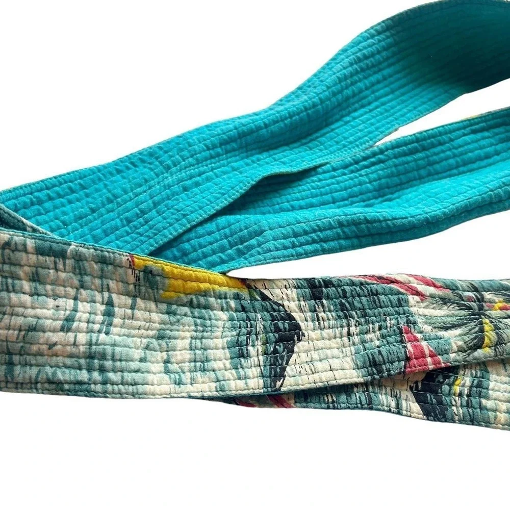 Vintage Quilted Sash Belt Coastal Boat